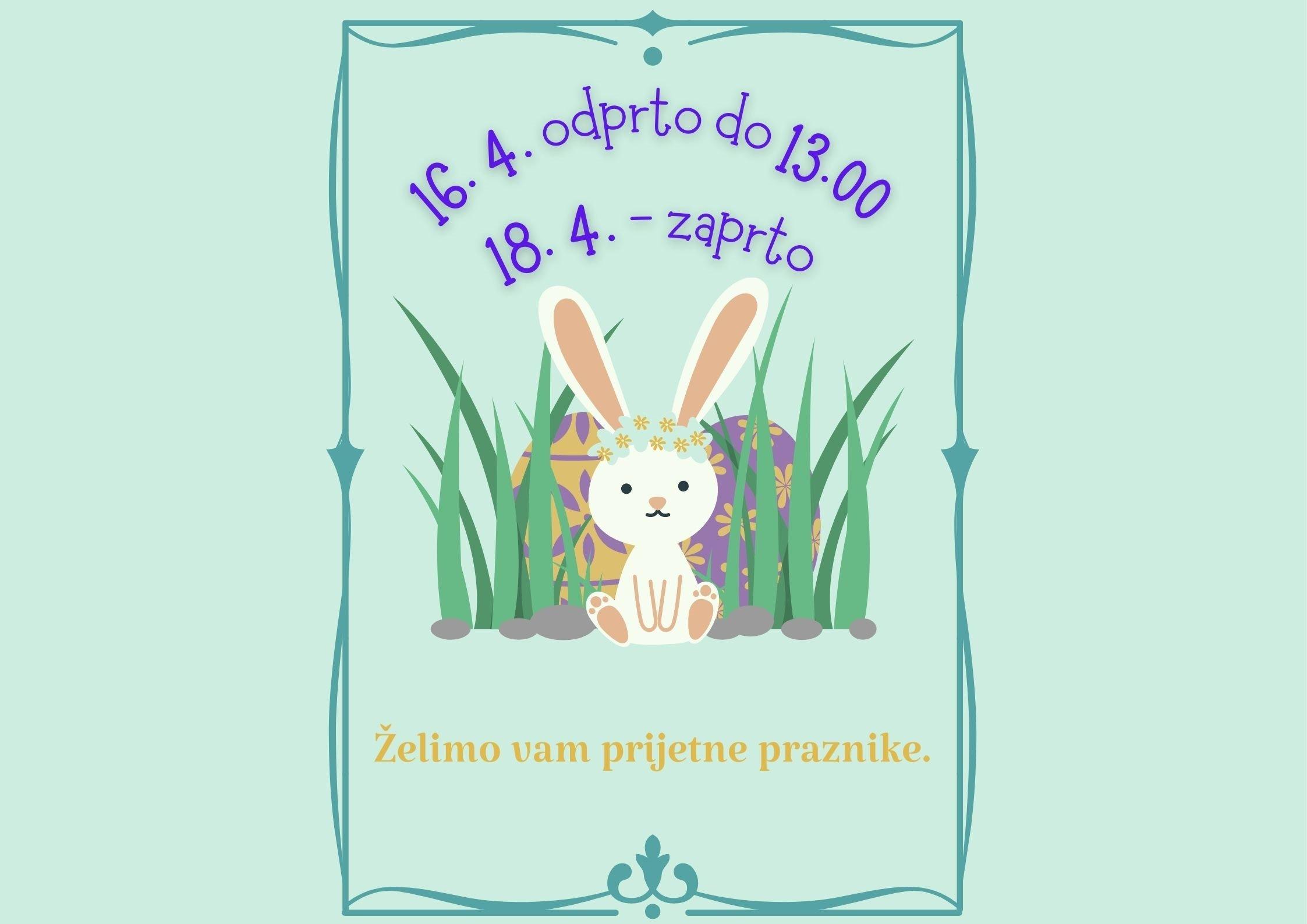 Obvestilo za praznike